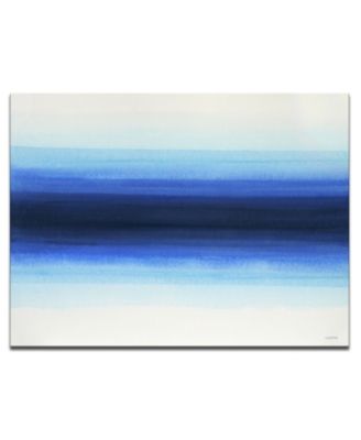 'Deepest' Blue Abstract Canvas Wall Art, 30x40"