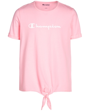 Champion t hotsell shirt kids pink