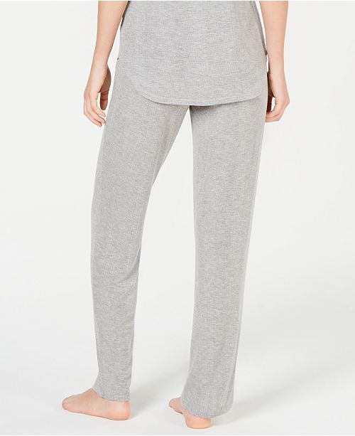 Alfani Ultra Soft Ribbed Knit Pajama Pants, Created for Macy's ...