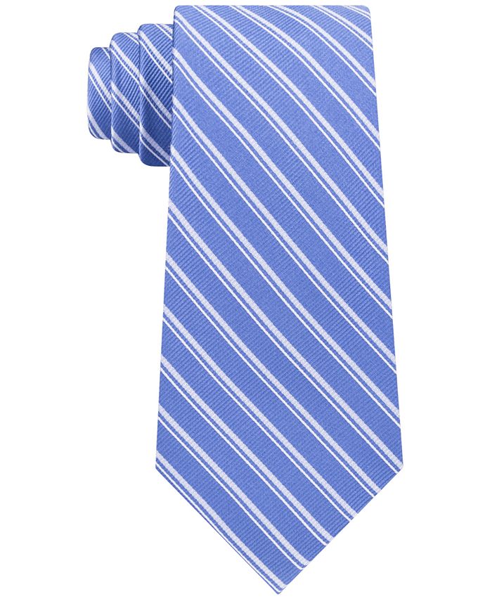 Michael Kors Men's Classic Asymmetrical Stripe Silk Tie - Macy's