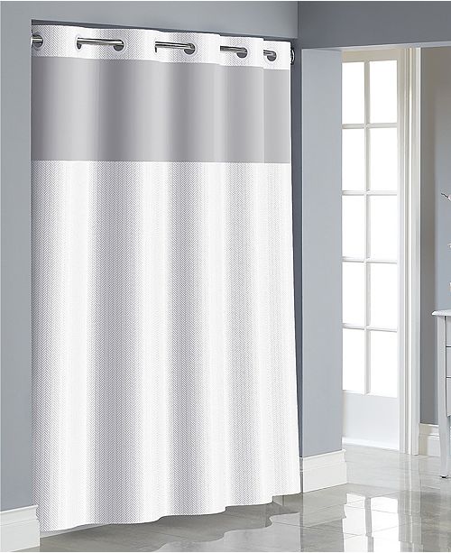 Hookless Herringbone 3 In 1 Shower Curtain Reviews Shower