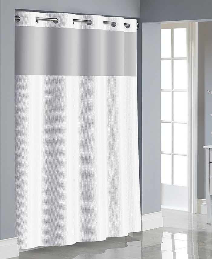 Hookless Herringbone 3in1 Shower Curtain Macy's