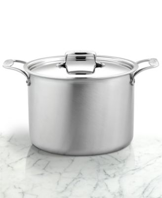 All-Clad - BD5 Covered Stockpot, 12 Qt. Brushed Stainless Steel