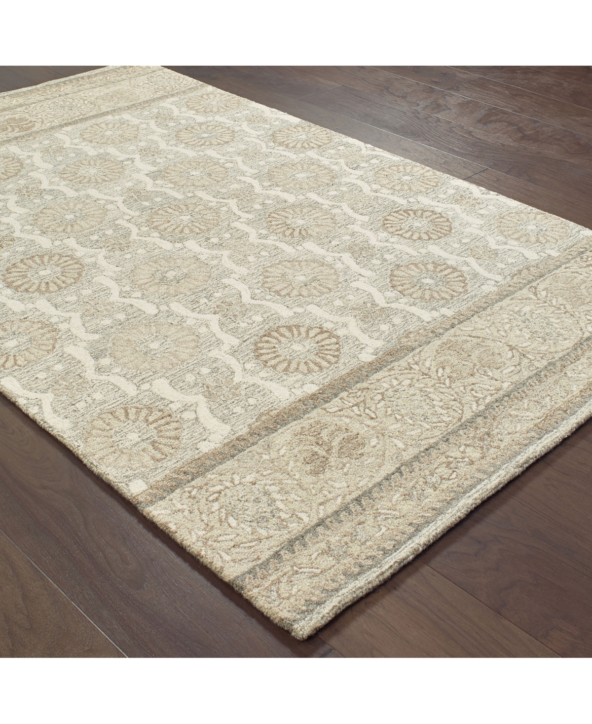 Oriental Weavers Craft 93002Sand Runner Area Rug -Sand