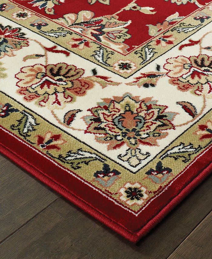 Oriental Weavers - Kashan 4929R Red/Ivory 9'10" x 12'10" Area Rug