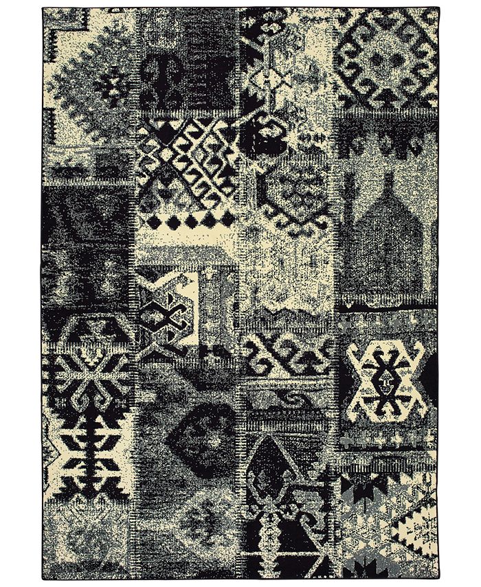 Oriental Weavers - Luna 1804K Black/Ivory 9'10" x 12'10" Area Rug