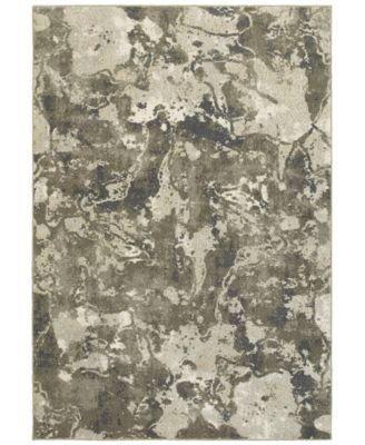 Oriental Weavers - Rowan 537E Gray/Ivory 3'10" x 5'5" Area Rug