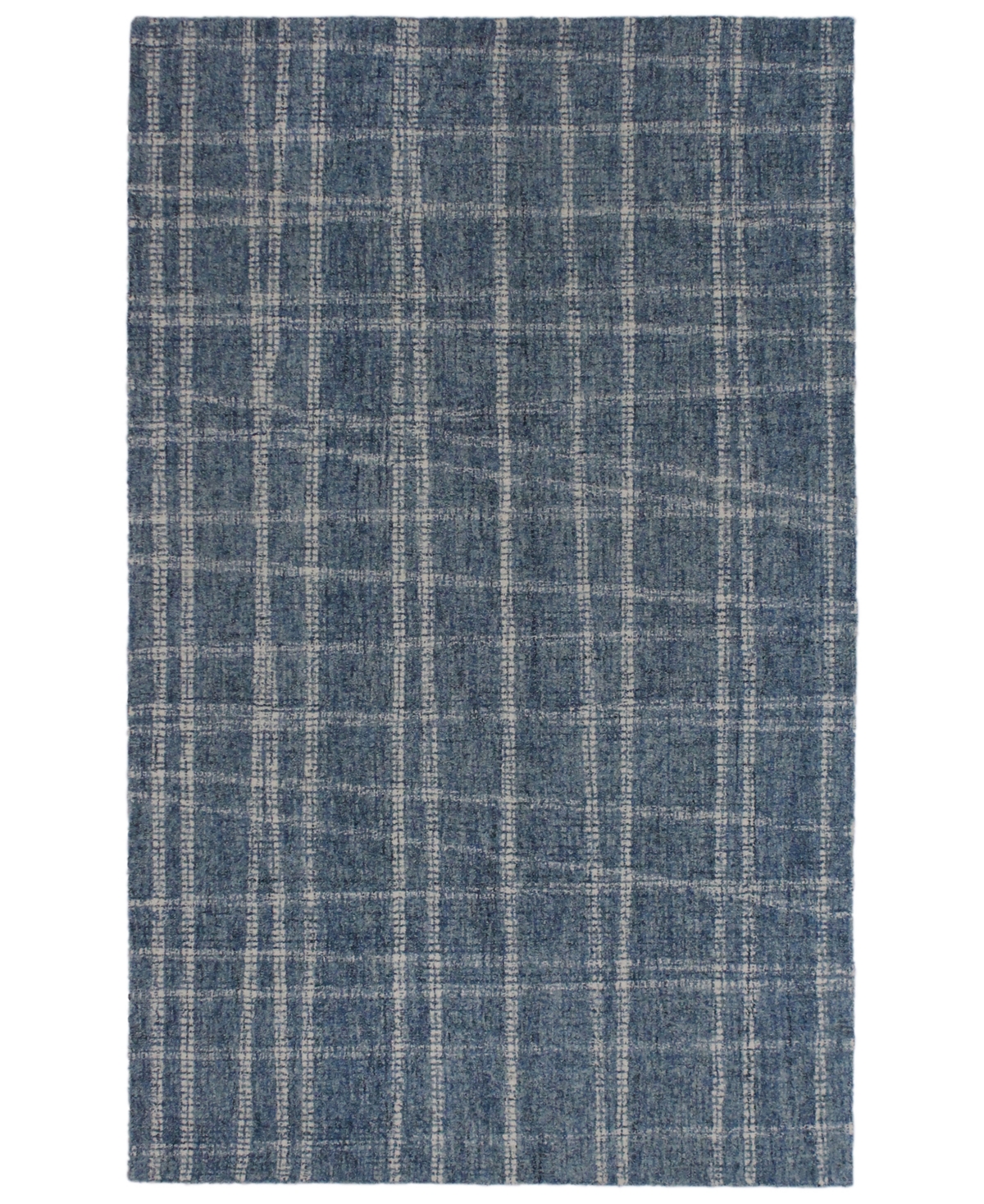 Liora Manne' Savannah 9506 Mad Plaid 8'3in x 11'6in Area Rug - Blue