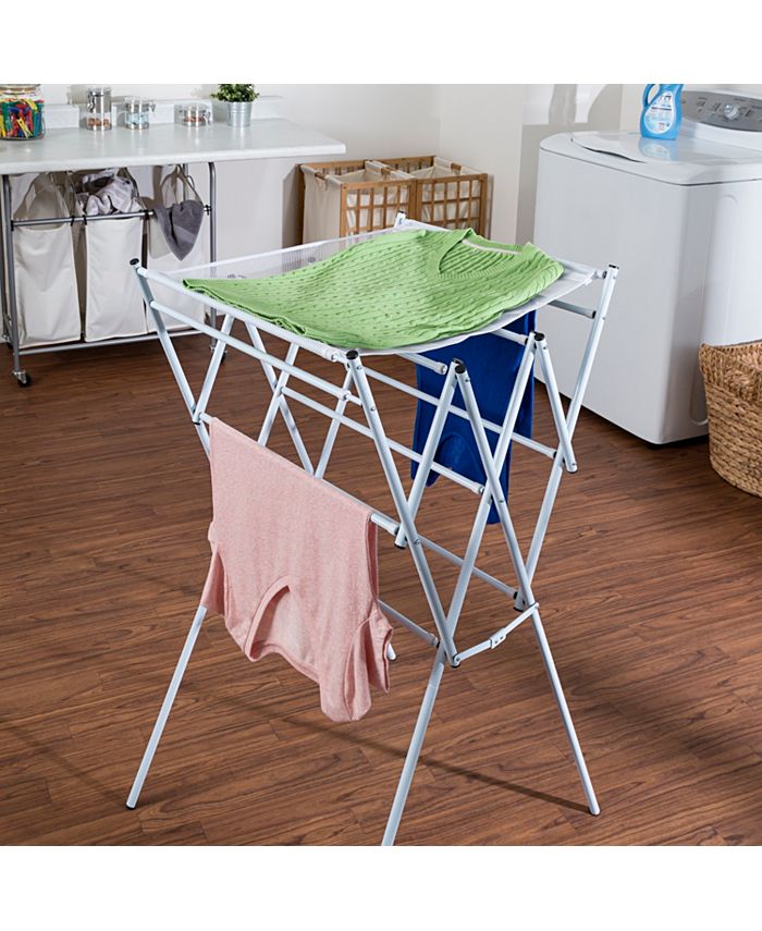 Honey Can Do Expandable Drying Rack with Mesh Top, White Finish Macy's
