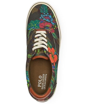 Polo ralph lauren men's floral thompson sneakers best sale