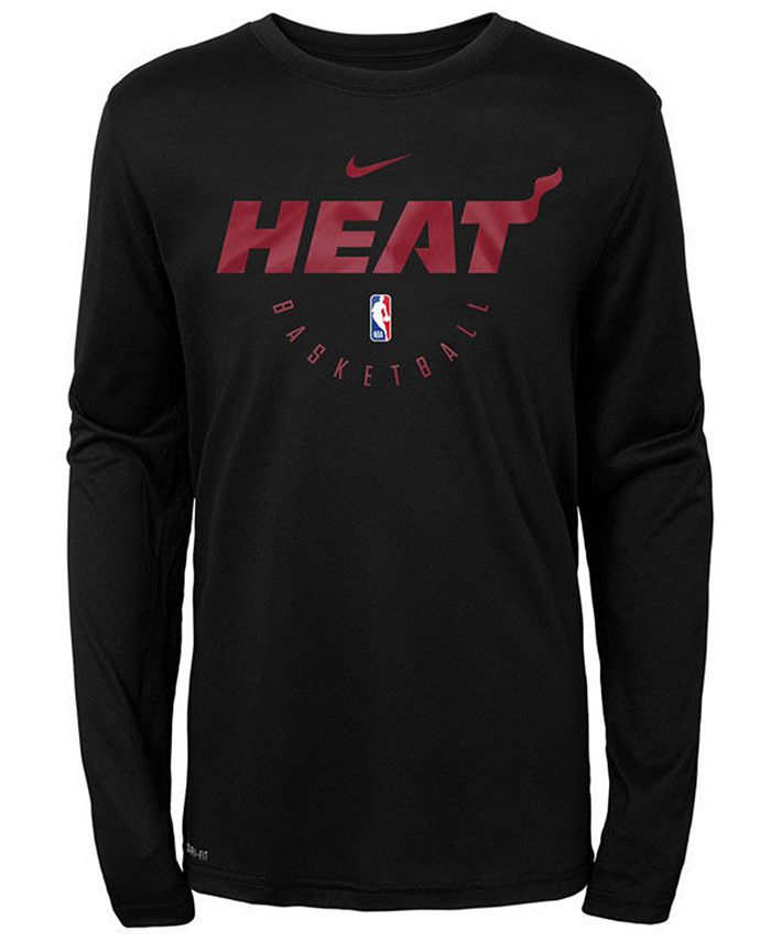 Miami Heat Nike Long Sleeve Practice T-Shirt - Youth