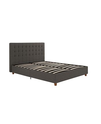 EveryRoom - Elvia Full Upholstered Bed in Grey Linen