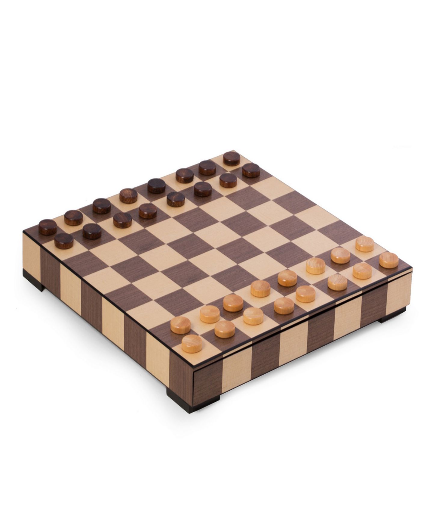 Детская настольная игра Bey-Berk Leonardo Classic 2-Player Chess & Checkers Board Game, Ages 8+ — фото 2