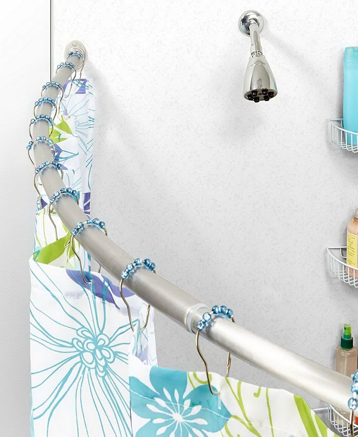 Bath Bliss Curved Shower Rod in Stainless Steel Macy's