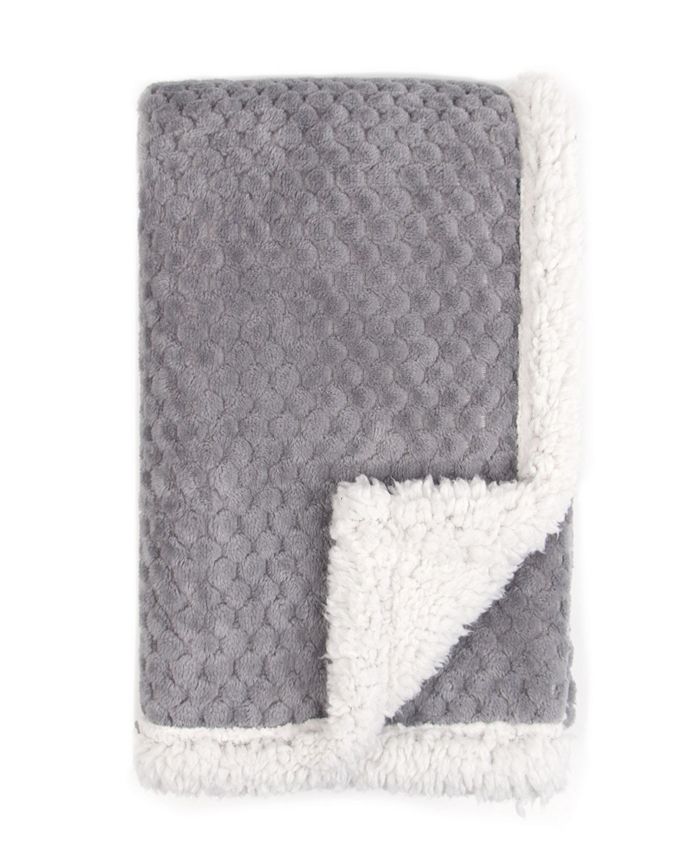 Tadpoles Popcorn Plush Sherpa Lined Baby Blanket Macy's