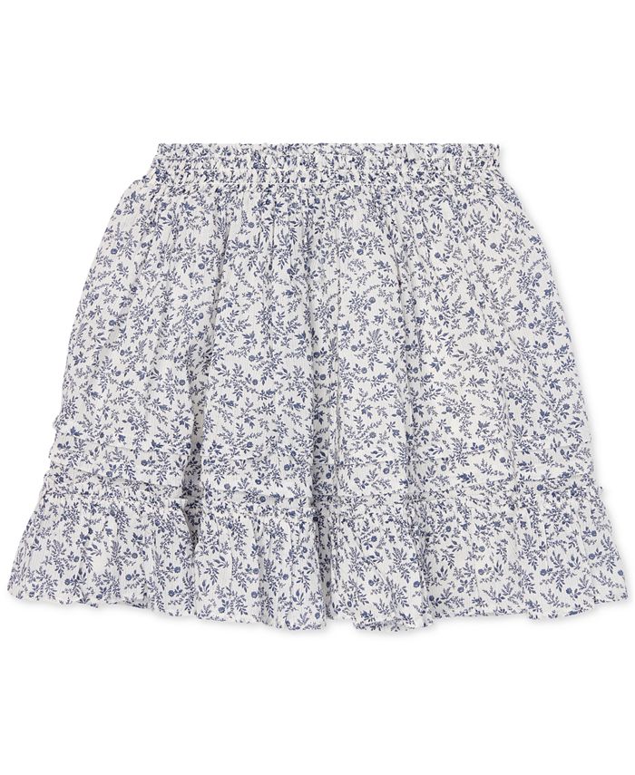 Polo Ralph Lauren Toddler Girls Floral-Print Cotton Skirt - Macy's