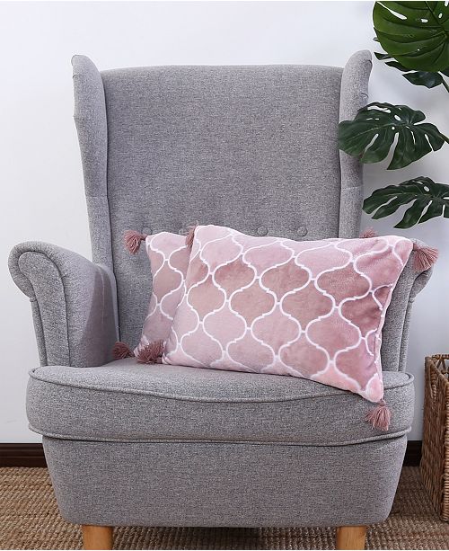 Berkshire Blanket Home Co Plush Ombre Pillow With Tassels
