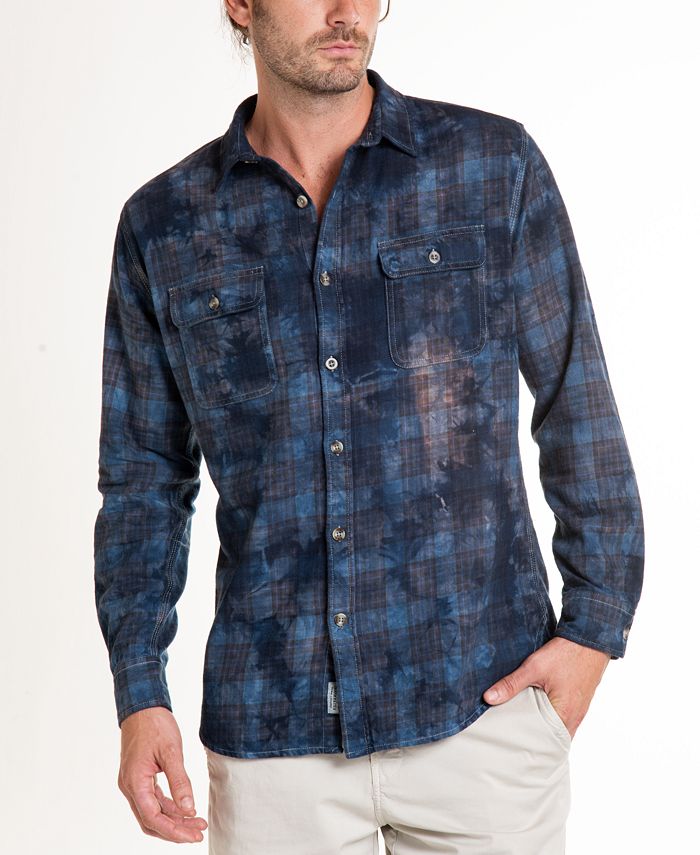Original Paperbacks Montana Crystal Wash Tie Dye Flannel Shirt ...