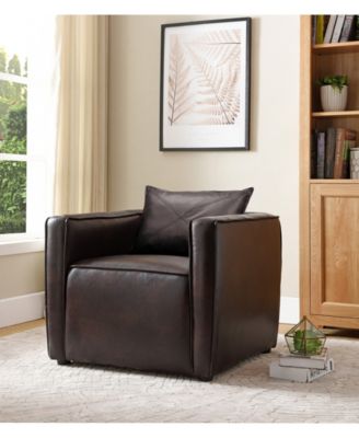 Charlie Modern Vinyl Accent Chair