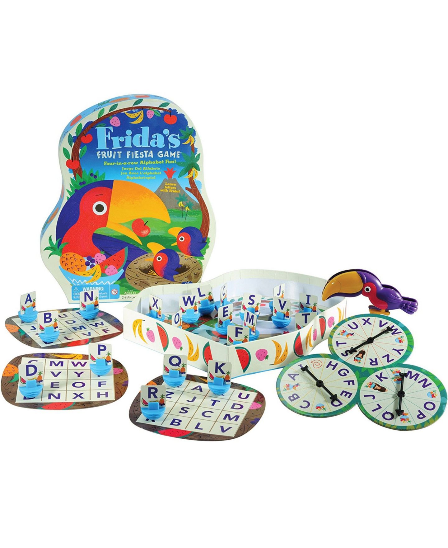 Детская настольная игра Educational Insights Frida's Fruit Fiesta Letter Matching Family Board Game, от 4 лет — фото 1