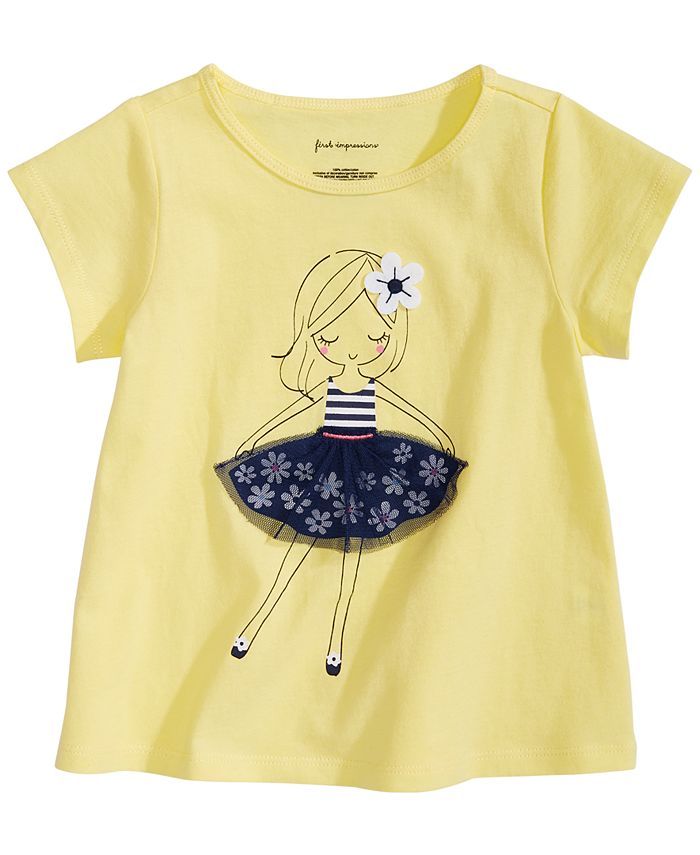 First Impressions Baby Girls Skirt-Print T-Shirt, Created for Macy's ...