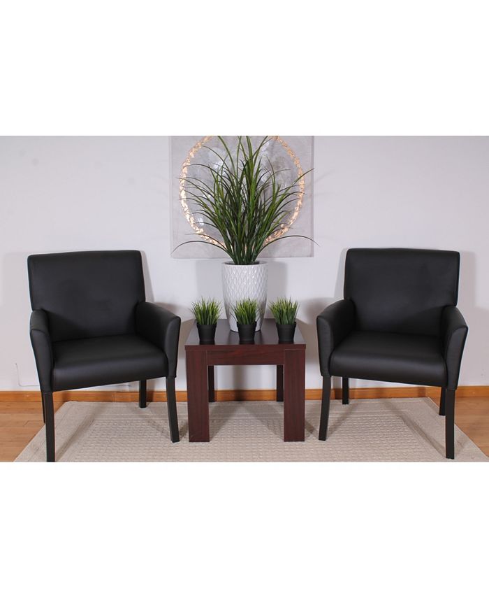Boss Office Products Black Boss Box Arm Guest Chair Macy's