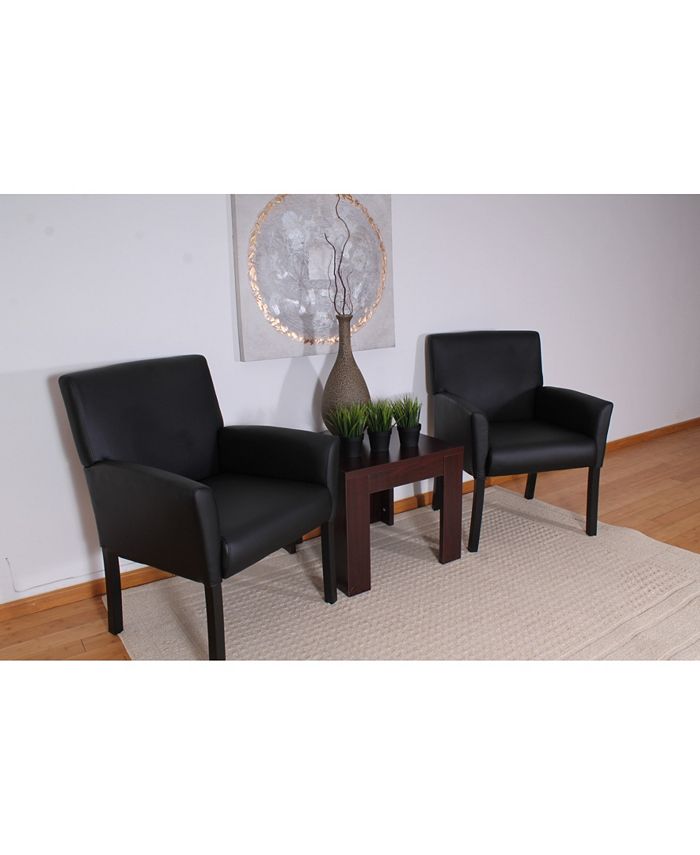 Boss Office Products Black Boss Box Arm Guest Chair Macy's