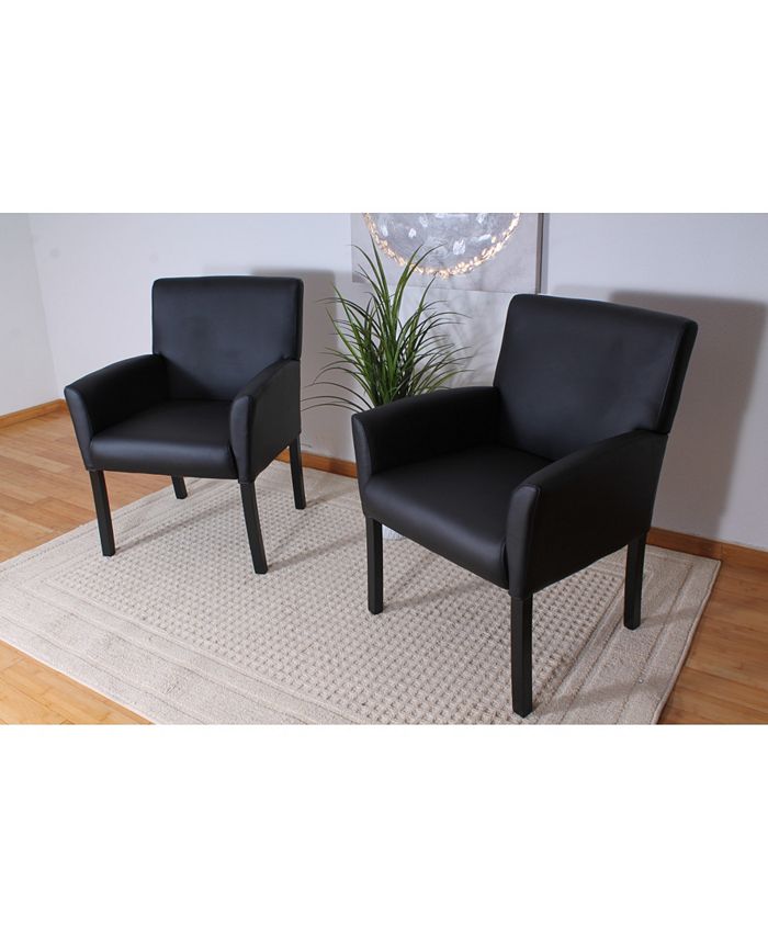 Boss Office Products Black Boss Box Arm Guest Chair Macy's
