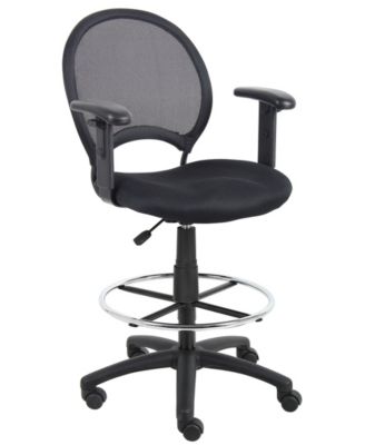 Boss Office Products Mesh Drafting Stool With Adjustable Arms Macy S   11347201 Fpx.tif