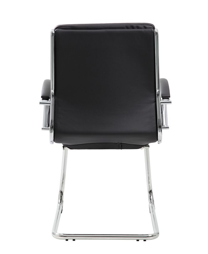 Boss Office Products Executive CaressoftPlus Guest Chair with Chrome