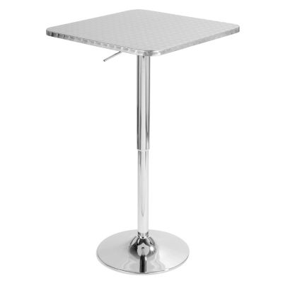 Bistro Adjustable Square Bar Table