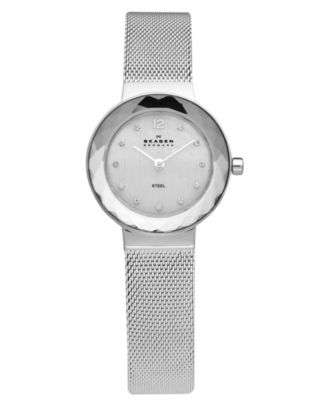 Skagen - Watch, Women's Stainless Steel Mesh Bracelet 25mm 456SSS