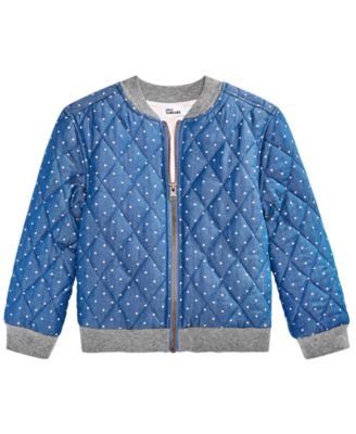 Epic Threads - Little Girls Follow Your Print Bomber Jacket