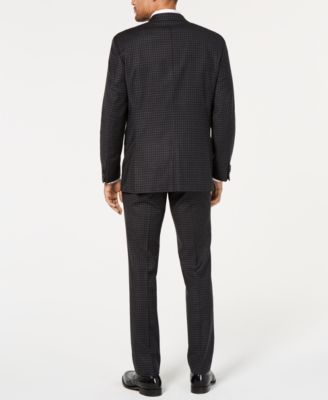 Kenneth Cole New York Men's Slim-Fit Plaid Performance Suit