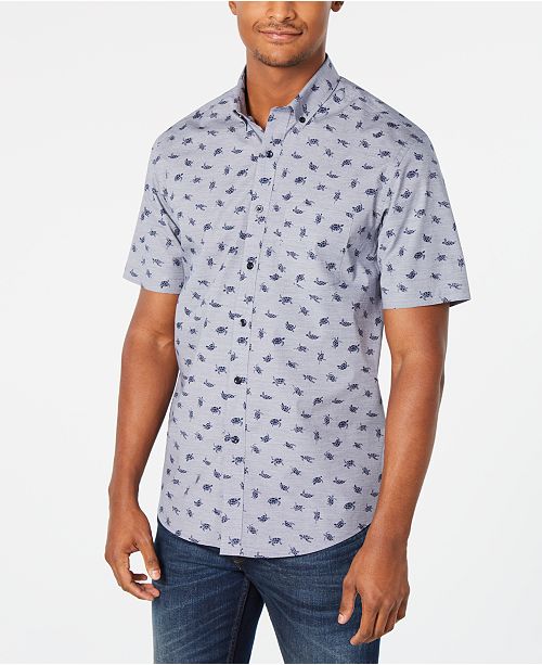 Club Room Men S Lyden Turtle Graphic Shirt Created For Macy S