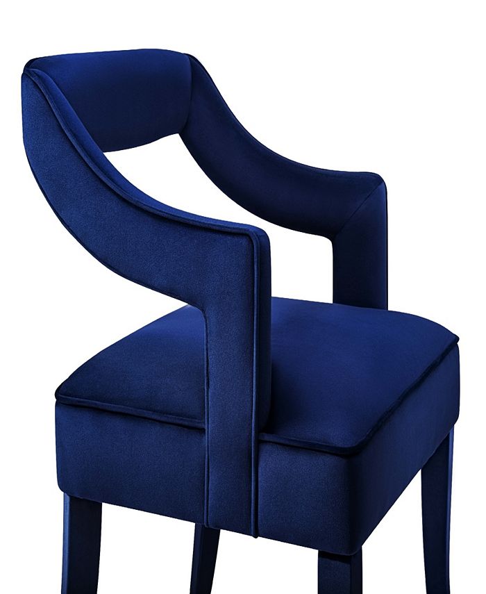 TOV Furniture Tiffany Navy Velvet Chair Macy's