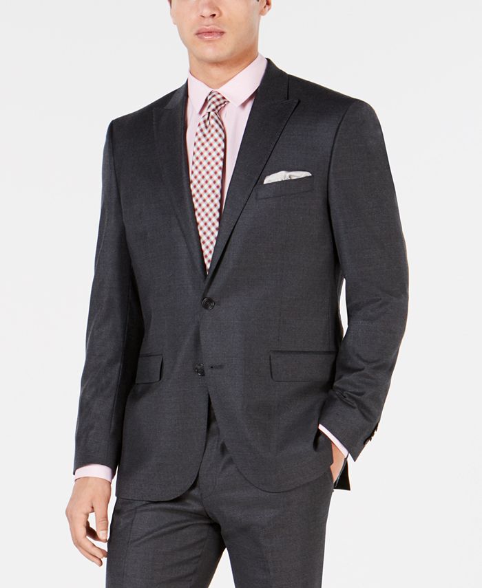 Kenneth Cole New York Men's Flannel Performance Suit - Macy's