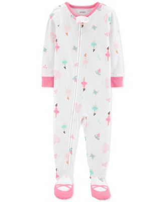 Carter s Baby Girls Ballerina Cotton Footed Pajamas Macy s