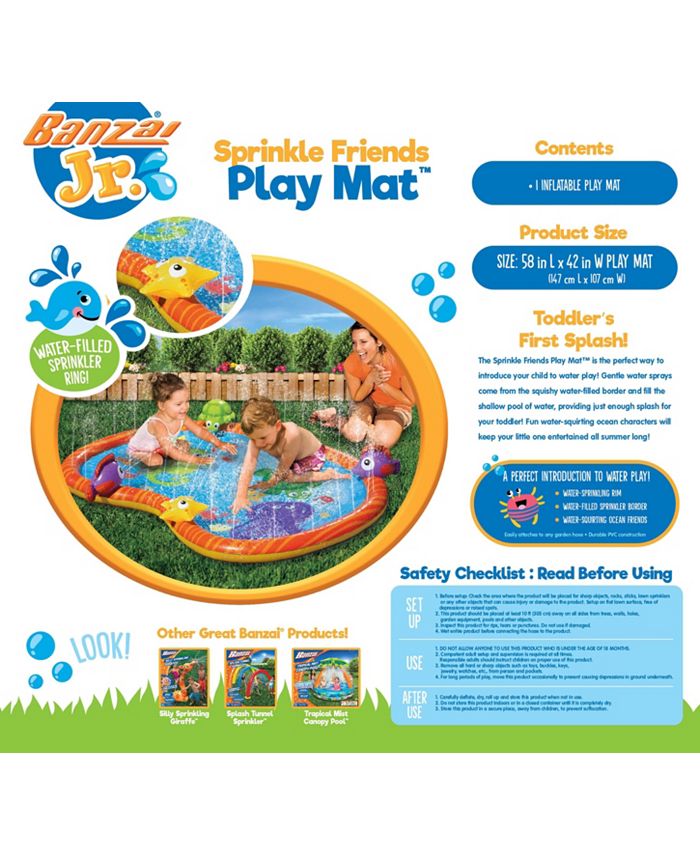 banzai jr sprinkle playmat
