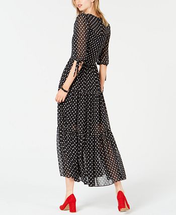 Betsey johnson polka store dot maxi dress