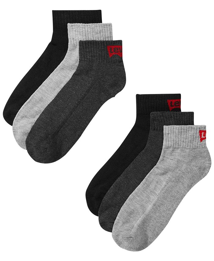 Levi's Men's 6-Pk. Mid-Cut Socks & Reviews - Underwear & Socks - Men ...