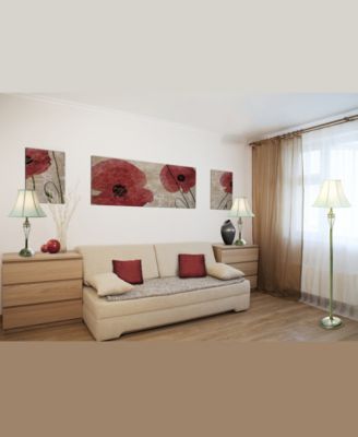 Elegant Designs 		Antique Brass Three Pack Lamp Set (2 Table Lamps, 1 Floor Lamp)