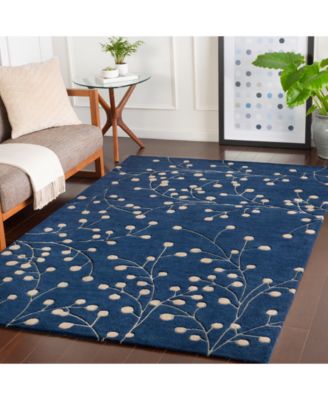 Athena ATH-5156 Navy 2' x 3' Area Rug
