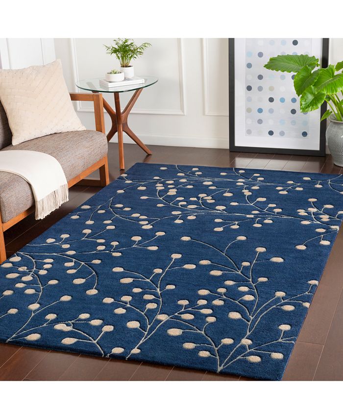 Surya Athena ATH5156 Navy 6' x 9' Area Rug Macy's