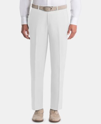 calvin klein white linen pants