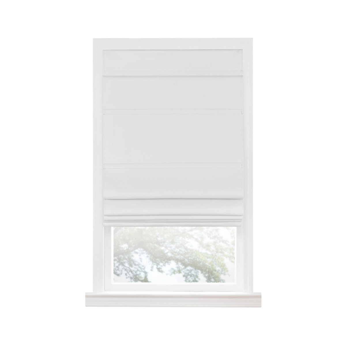Shop Achim Blackout Cordless Roman Window Shade, 30" X 64" In Ivory