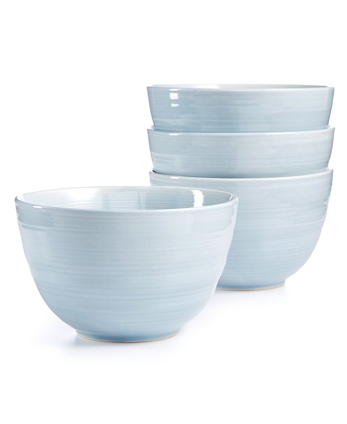 Martha Stewart Collection CLOSEOUT! Color Striping Cereal Bowls, Set of