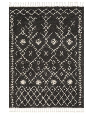 Livabliss - Berber Shag BBE-2308 Charcoal 2' x 3' Area Rug