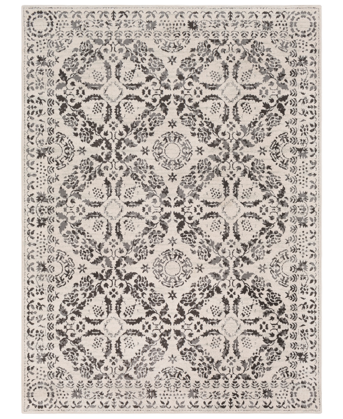 Surya Bahar Bhr-2318 Medium Gray 7'10in x 10'3in Area Rug - Medium Gray