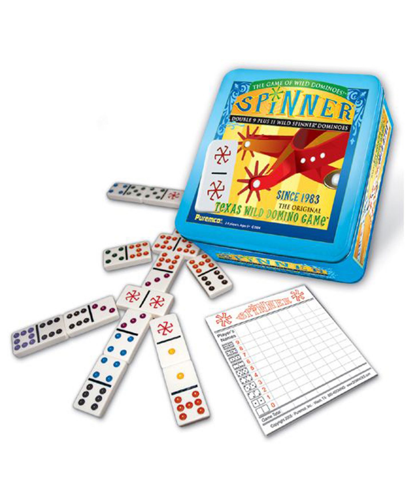 Детские настольные игры Puremco Spinner Dominoes 66-Piece Tile Game, от 6 лет — фото 3